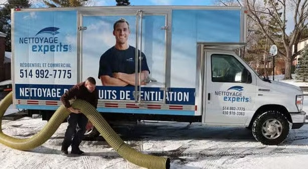 camion nettoyage conduit ventilation sans poussiere